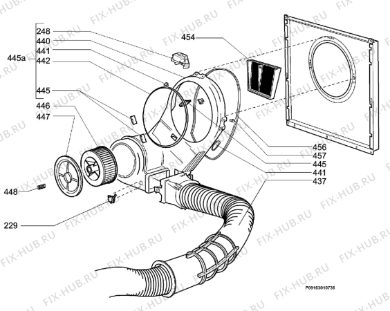 Взрыв-схема комплектующей Tricity Bendix BTD600-161243215020 - Схема узла Section 3