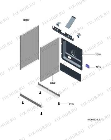 Схема №3 ACM 924 IX с изображением Обшивка для духового шкафа Whirlpool 480121102921