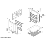 Схема №2 3HF504XP с изображением Передняя часть корпуса для электропечи Bosch 00662340