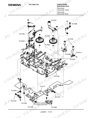 Схема №9 FA174R6 с изображением Крышка кассетника для электропечи Siemens 00759158