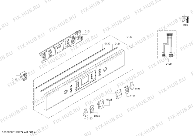 Схема №1 SCE52M65EU, Lavavajillas-Modular с изображением Передняя панель для посудомойки Bosch 11008220