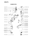 Схема №4 EA880880/70B с изображением Элемент корпуса для электрокофемашины Krups MS-8080017189