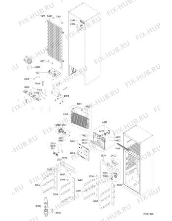 Схема №1 WBM 650/IX с изображением Запчасть для холодильника Whirlpool 481246688959