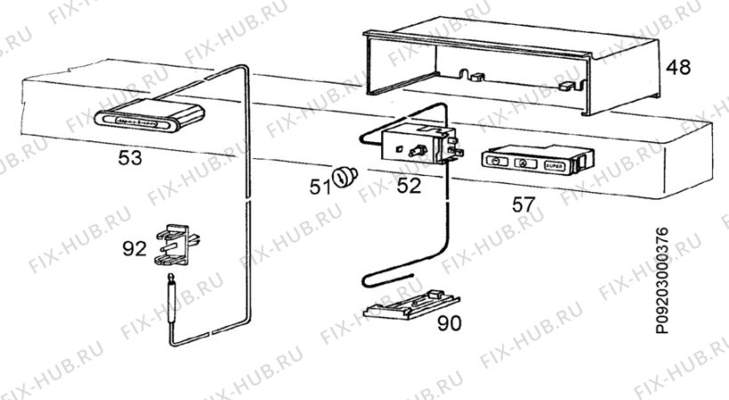 Взрыв-схема холодильника Zanussi ZV230MR - Схема узла Electrical equipment 268