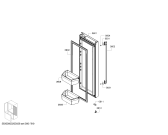 Схема №7 B26FT50SNS с изображением Дверь для холодильника Bosch 00145934