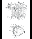 Схема №3 TGW 965 AB с изображением Корпусная деталь для духового шкафа DELONGHI 35C91061D2