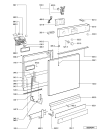 Схема №1 ADP 7300 WH с изображением Модуль (плата) управления для посудомоечной машины Whirlpool 481221479358