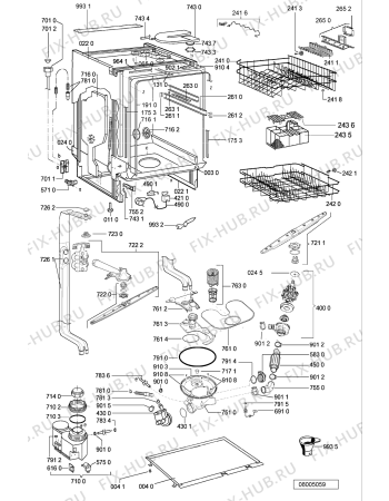 Схема №1 ADG 7550 с изображением Кабель для посудомоечной машины Whirlpool 481232128428