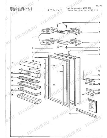 Взрыв-схема холодильника Gaggenau IK191116 - Схема узла 08