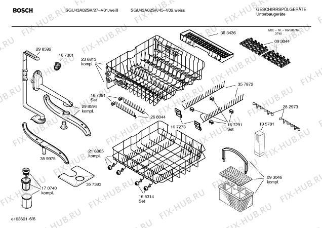 Схема №2 SGU6932SK с изображением Инструкция по эксплуатации для посудомоечной машины Bosch 00582631