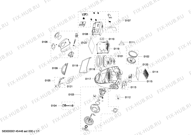 Схема №1 AS2220 SPINNY с изображением Мотор для мини-пылесоса Bosch 00678836