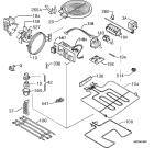 Схема №1 JEC880 с изображением Тэн для электропечи Aeg 3302594001