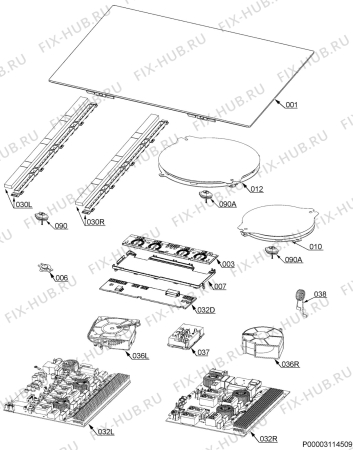 Схема №1 HKP67420IB KG8 с изображением Керамическая поверхность для плиты (духовки) Aeg 5551121618