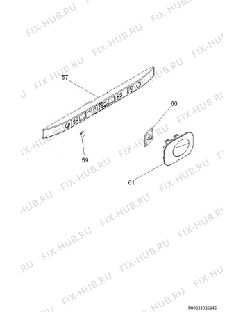 Взрыв-схема холодильника Aeg Electrolux SWS98820G0 - Схема узла Command panel 037