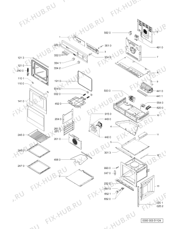 Схема №1 AKP 605/IX/01 с изображением Обшивка для электропечи Whirlpool 481945358242