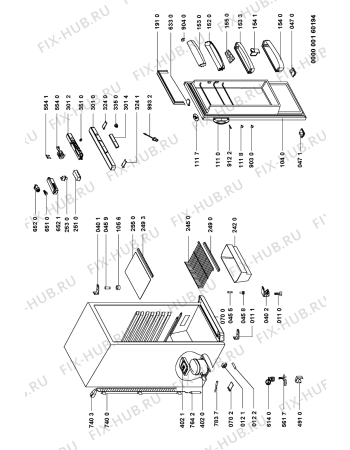 Схема №1 ARC 1671 с изображением Микромодуль для холодильника Whirlpool 481245228458