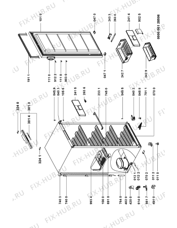 Схема №1 GKA 2505 с изображением Сенсорная панель для холодильной камеры Whirlpool 481245228589