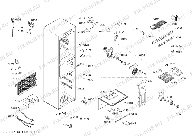 Схема №1 KK27F78TI с изображением Дверь для холодильной камеры Siemens 00247322