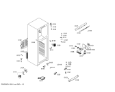 Схема №3 BD2603TE с изображением Дверь для холодильной камеры Bosch 00244270