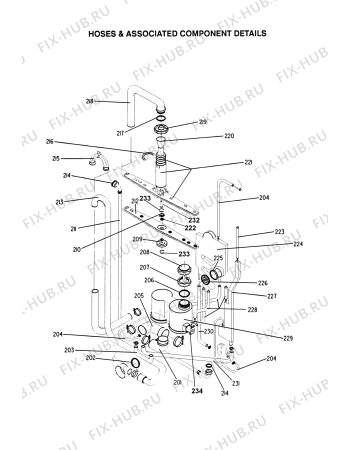 Схема №4 BF12P (F035578) с изображением Запчасть для посудомойки Indesit C00210267