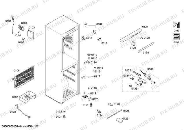 Схема №2 KK21V51TI с изображением Дверь для холодильной камеры Siemens 00243094