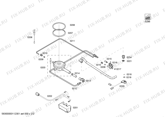 Схема №1 PGF375K02E с изображением Стеклокерамика для плиты (духовки) Bosch 00474871