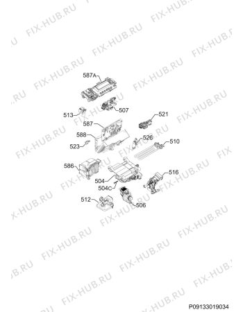 Схема №2 L86560TL4 с изображением Микромодуль для стиралки Aeg 973913103802028