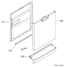 Схема №2 F77709M0P с изображением Панель для посудомойки Aeg 8088483121