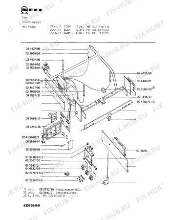 Схема №6 1321445101 2441/111ECSM с изображением Уплотнитель для духового шкафа Bosch 00023004