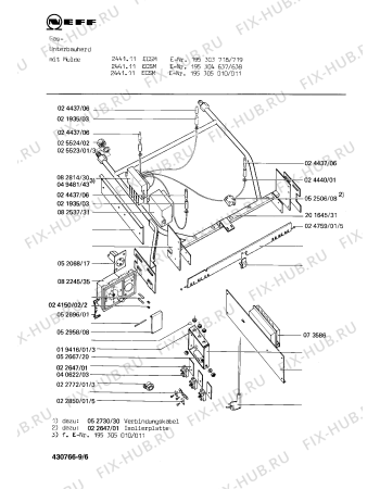 Схема №6 1321445101 2441/111ECSM с изображением Противень для духового шкафа Bosch 00024284