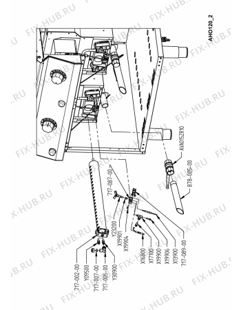 Схема №2 AHO120 с изображением Указатель для плиты (духовки) Whirlpool 482000021371