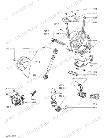 Схема №2 AWO/D 6016 с изображением Микромодуль для стиралки Whirlpool 481010468254