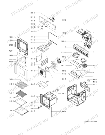 Схема №2 OBIC10S (F092202) с изображением Наставление для духового шкафа Indesit C00360744