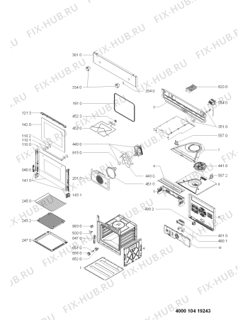 Схема №1 AKL906WH3 (F091022) с изображением Инструкция по эксплуатации для плиты (духовки) Indesit C00356900