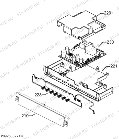 Взрыв-схема холодильника Ikea ISANDE 80400513 - Схема узла Command panel 037