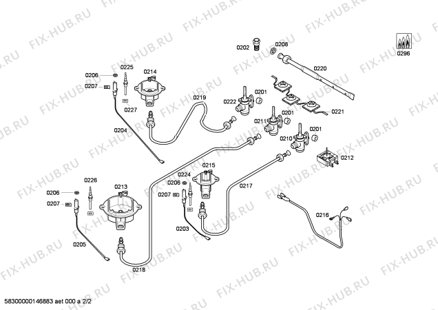 Взрыв-схема плиты (духовки) Bosch NMU2121DT - Схема узла 02