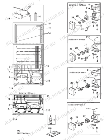 Взрыв-схема холодильника Electrolux ERB39251W - Схема узла C10 Cold, users manual