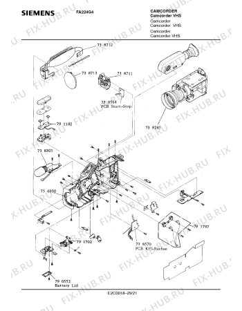 Схема №13 FA224G4 с изображением Инструкция по эксплуатации для видеоэлектроники Siemens 00530632