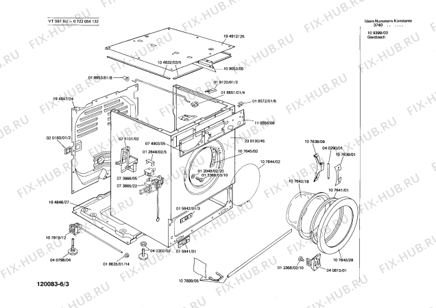 Схема №2 0722054126 VT596 с изображением Пленочная индикация для стиралки Bosch 00050610