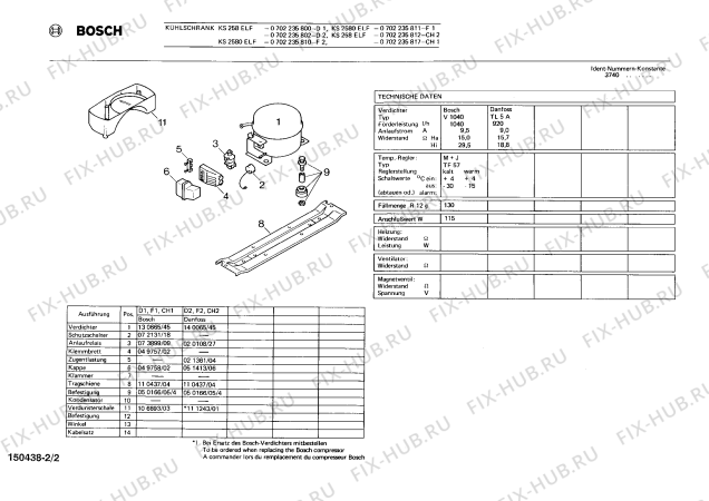 Взрыв-схема холодильника Bosch 0702235800 KS258ELF - Схема узла 02