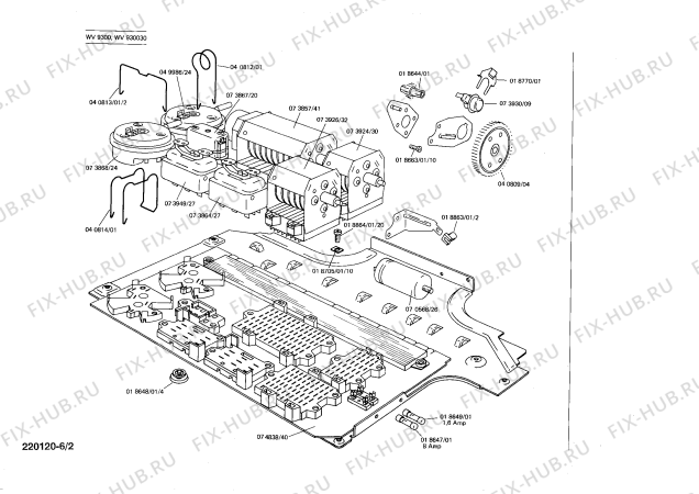 Схема №5 WV930030 с изображением Переключатель для стиралки Siemens 00041039