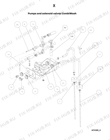 Схема №19 AFO 389 с изображением Другое для комплектующей Whirlpool 483286012075