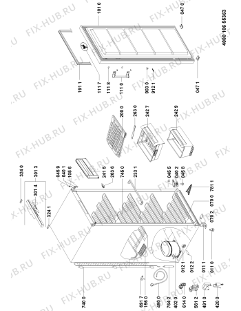 Схема №1 WV1200 A+W с изображением Вложение для холодильника Whirlpool 481010616652