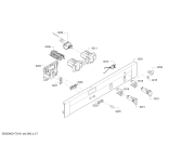 Схема №3 B44M42N3S с изображением Панель управления для плиты (духовки) Bosch 00704931