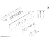 Схема №4 SMS60M08EU с изображением Передняя панель для посудомоечной машины Bosch 00675482