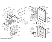 Схема №3 P1KNB4927B с изображением Дверь для холодильника Bosch 00710518