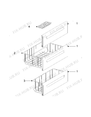 Взрыв-схема стиральной машины Tricity Bendix UF406GR - Схема узла Furniture