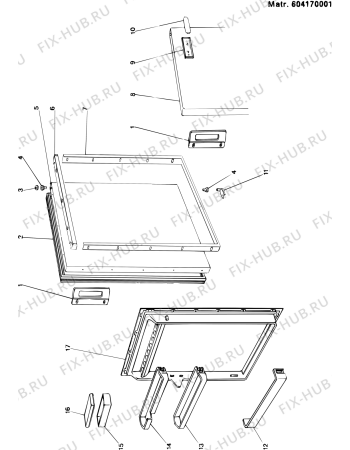 Взрыв-схема холодильника Ariston MEL185 (F003231) - Схема узла