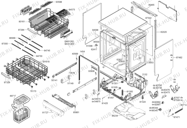 Схема №2 GV64325XV (374894, PMS60I) с изображением Таймер для посудомойки Gorenje 470005