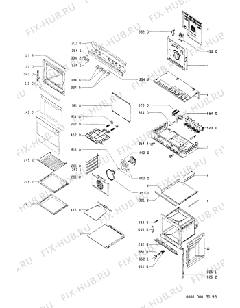 Схема №1 AKP712/IX/05 с изображением Кнопка для электропечи Whirlpool 481941129153